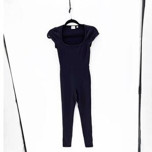 Wilfred Free Theodora Jumpsuit square neck cap sleeve sweat wicking size XS